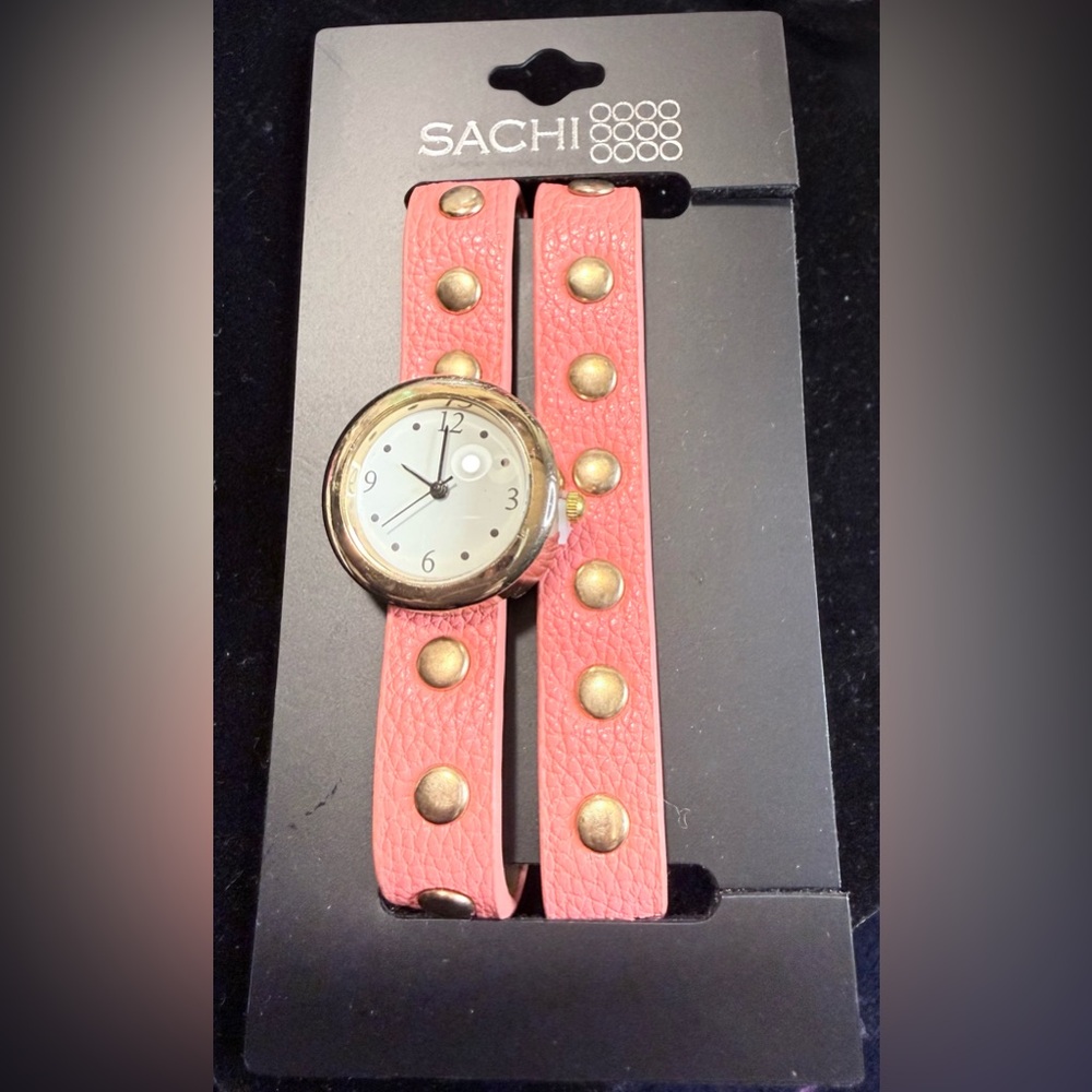 Sachi Watch with a Vegan Leather Wrap Bracelet Band NWOT